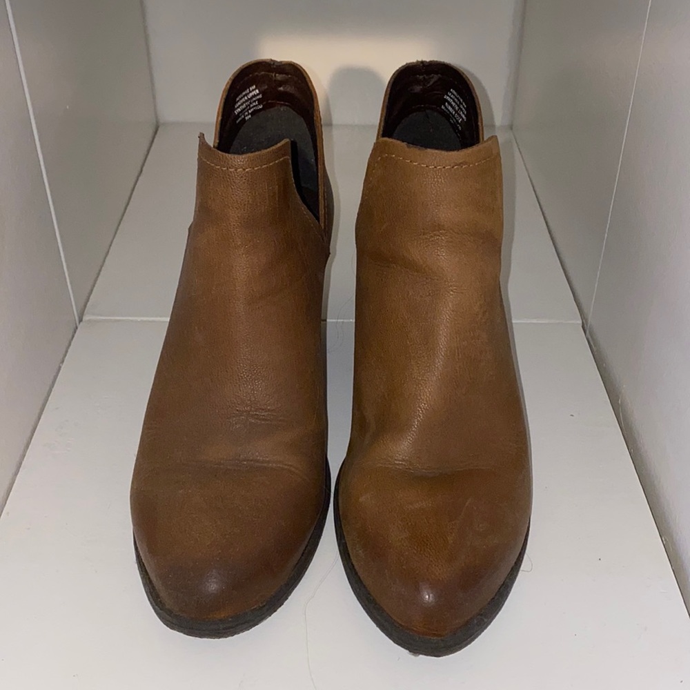 Brown cowboy booties